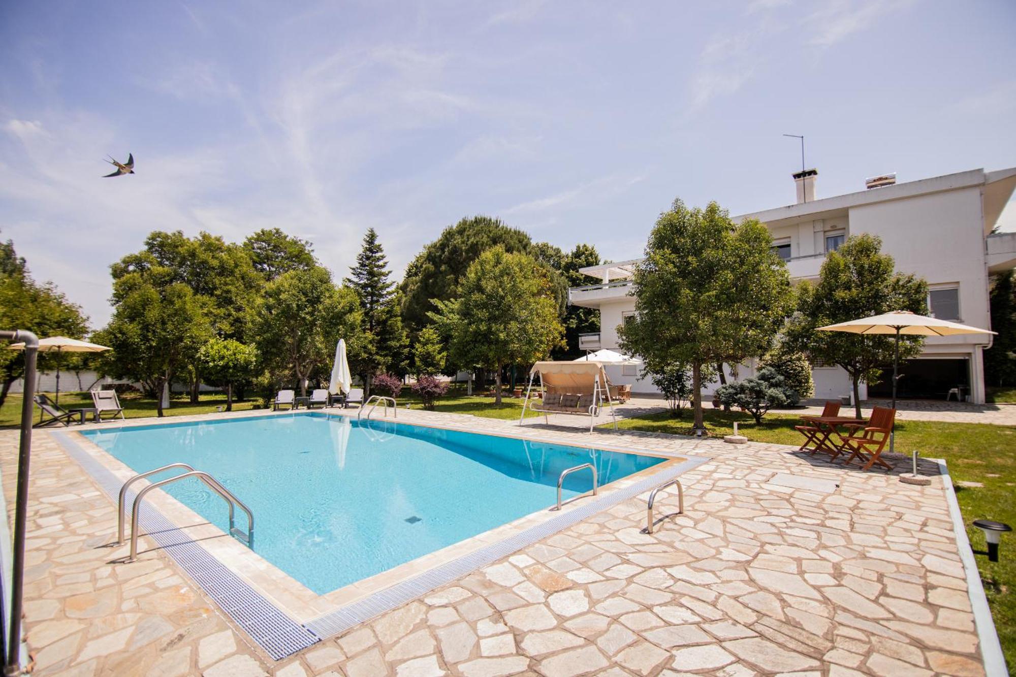 Zeusplace Poolvilla Natura Paralia Kateríni Buitenkant foto
